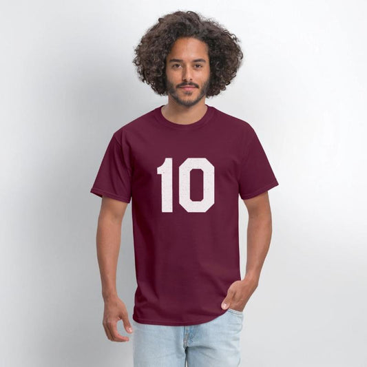 Jersey Number 10 Ten Athletic Sports