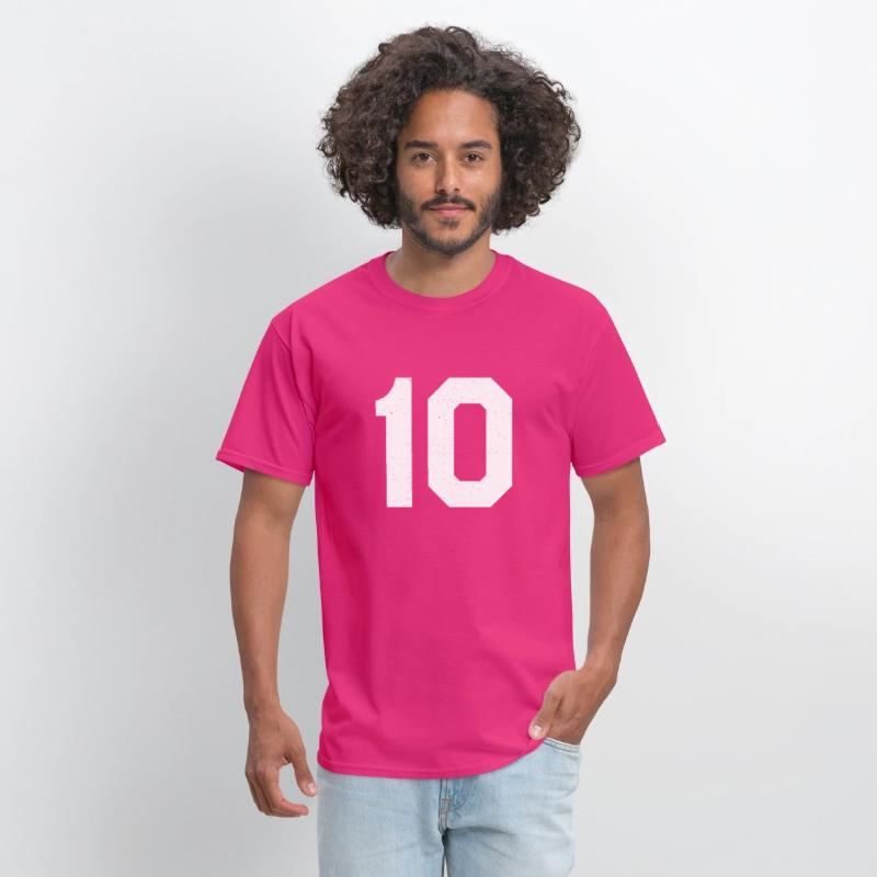 Jersey Number 10 Ten Athletic Sports