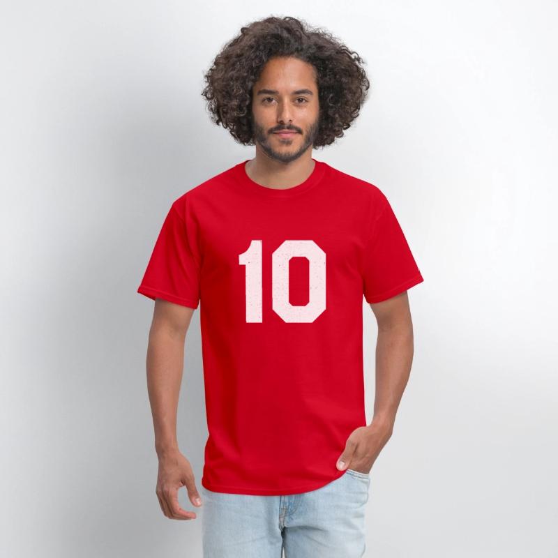 Jersey Number 10 Ten Athletic Sports