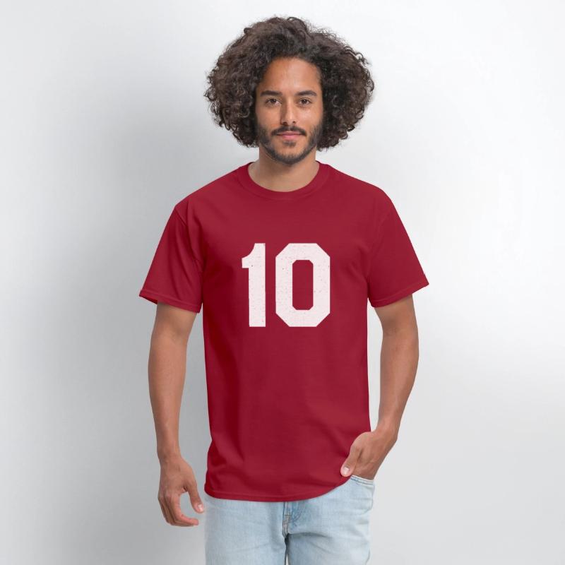 Jersey Number 10 Ten Athletic Sports