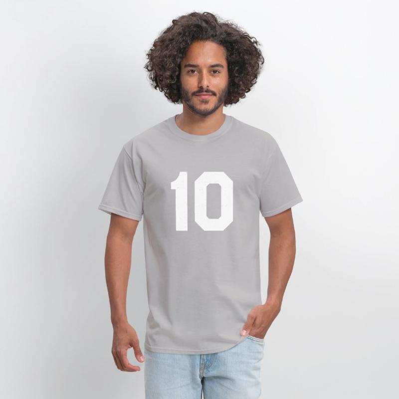 Jersey Number 10 Ten Athletic Sports