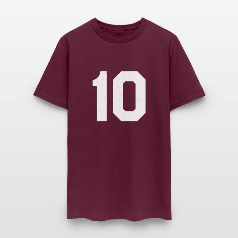 Jersey Number 10 Ten Athletic Sports