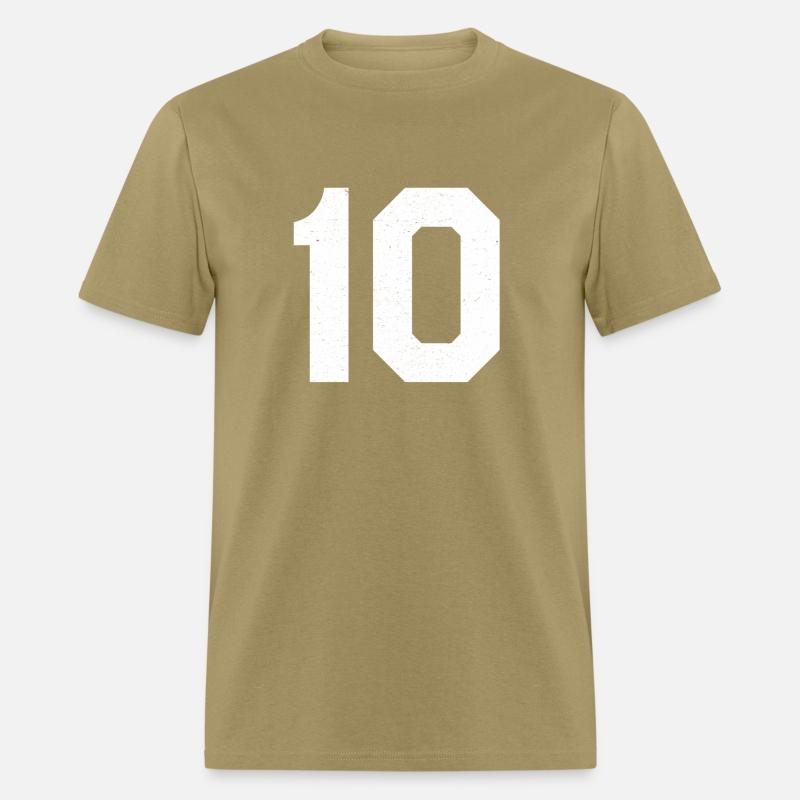 Jersey Number 10 Ten Athletic Sports