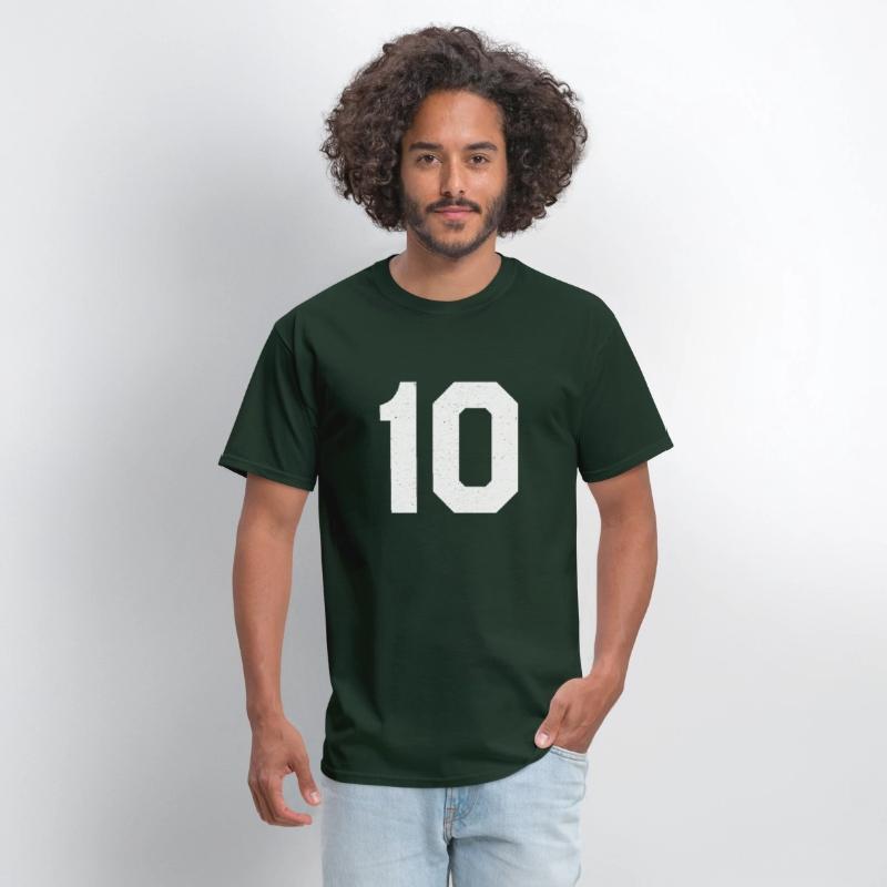 Jersey Number 10 Ten Athletic Sports