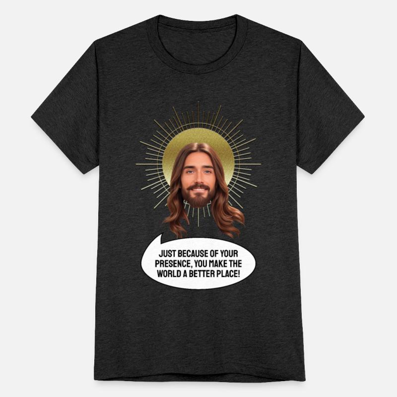 Jesus head with comic speech bubble