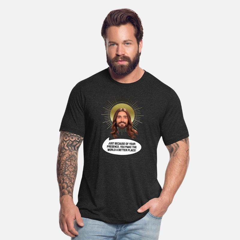 Jesus head with comic speech bubble