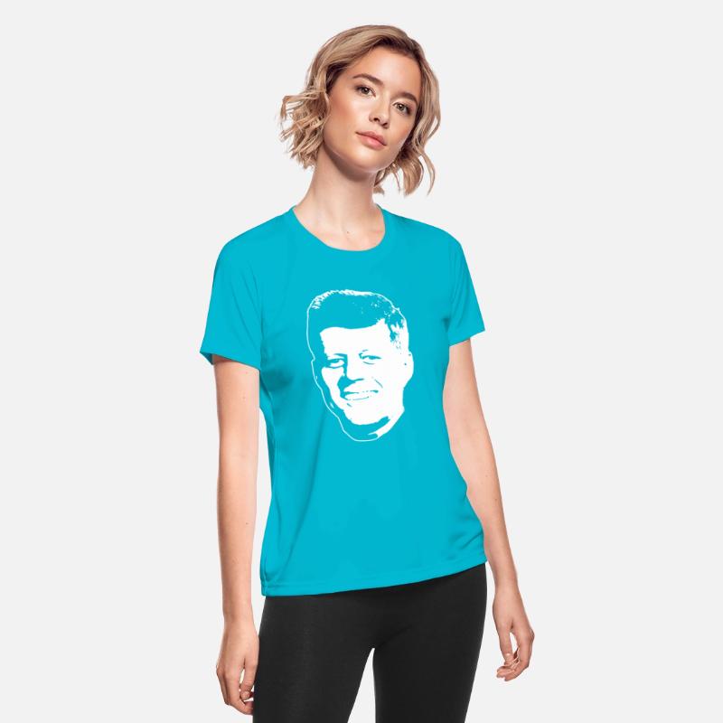 John F Kennedy White On Black Pop Art