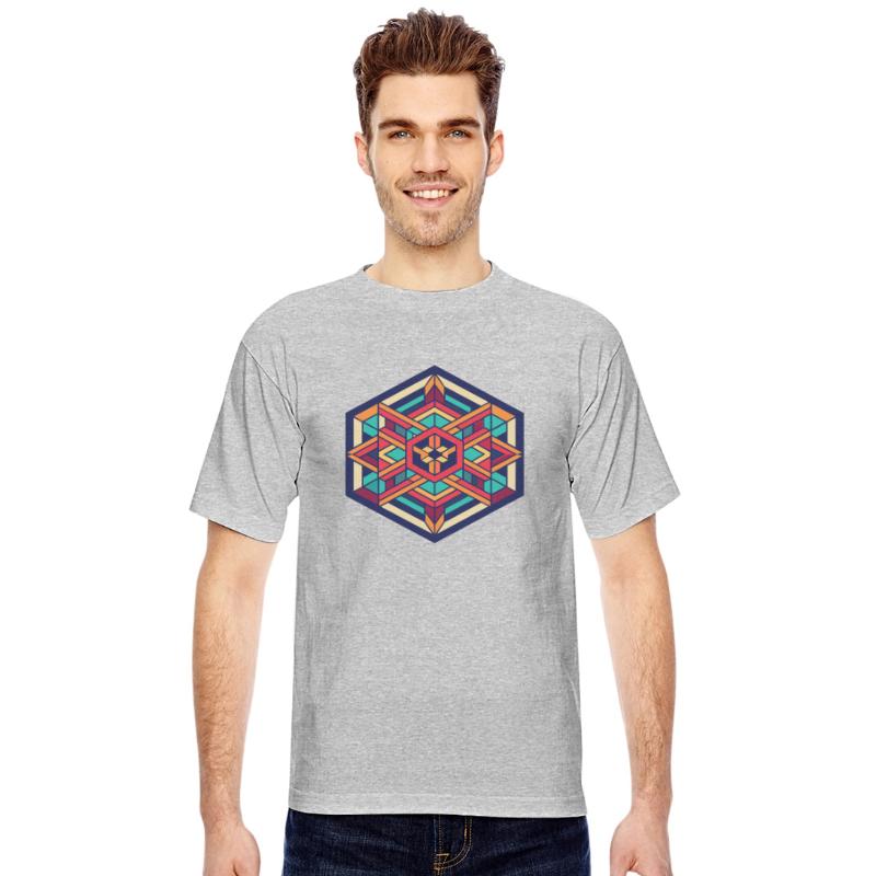 Kaleidoscopic Harmony,illustration of hexagon