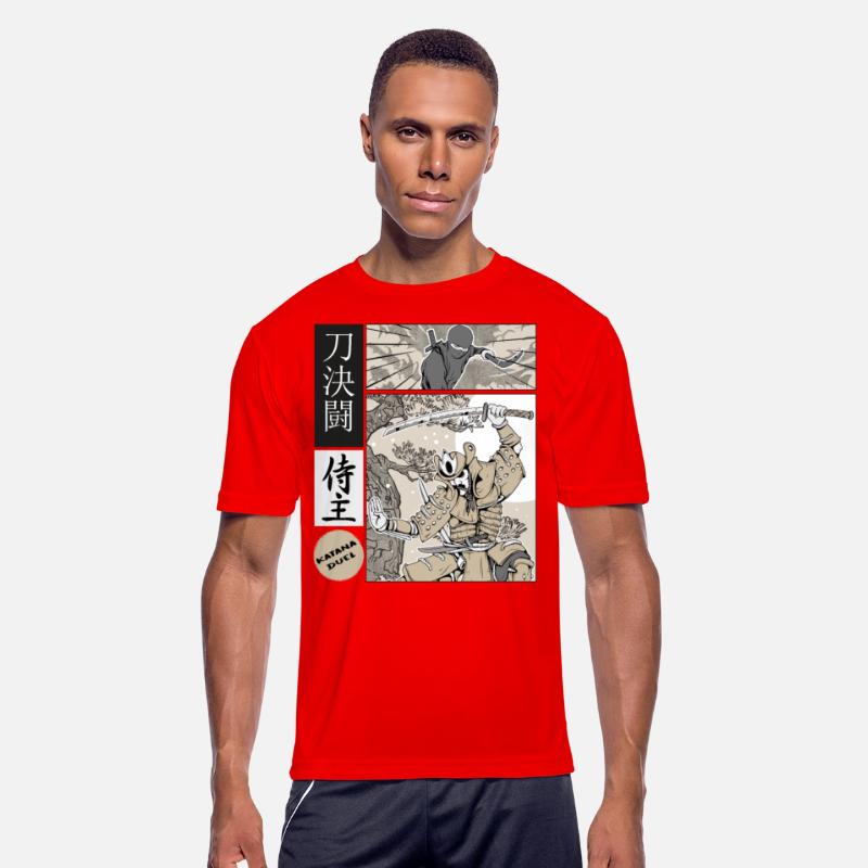 Katana Samurai Vs Ninja Warrior Comic Strip style