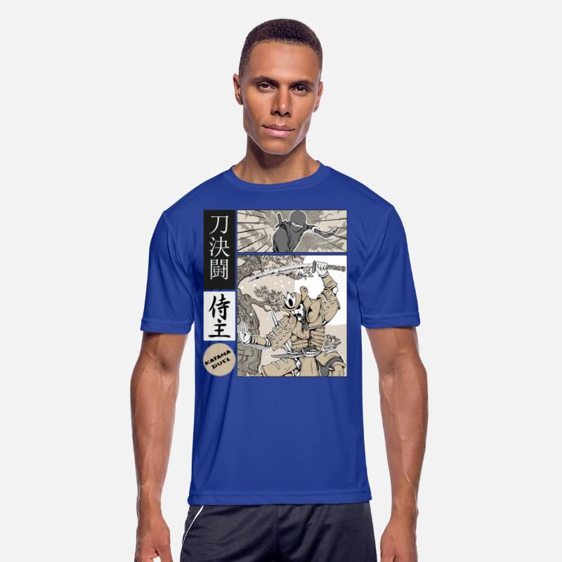 Katana Samurai Vs Ninja Warrior Comic Strip style