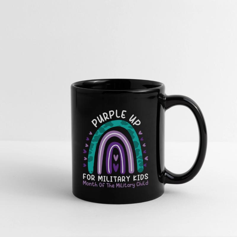 Kids Purple Up For Military Rainbow Military Child