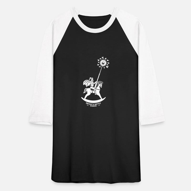 knight's battle wooden horse T-shirt