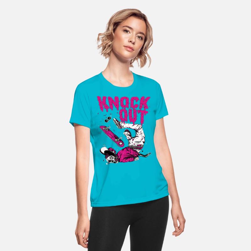 Knock Out Skateboarding Illustration