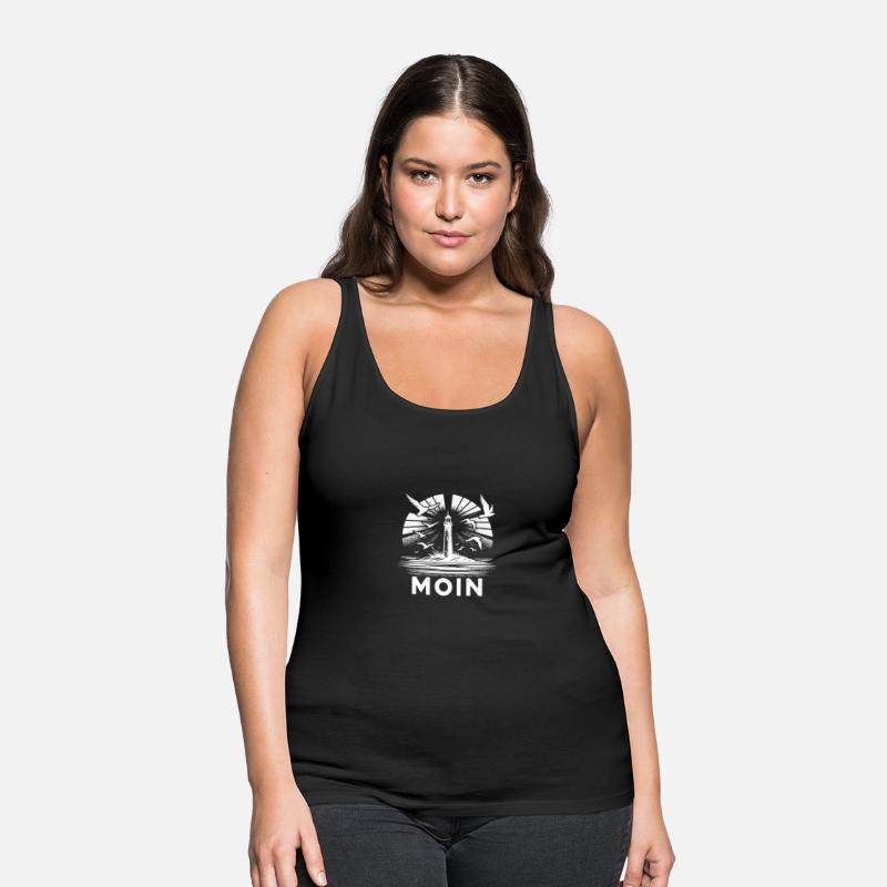 Lighthouse Moin Coastal Scene With Seagulls