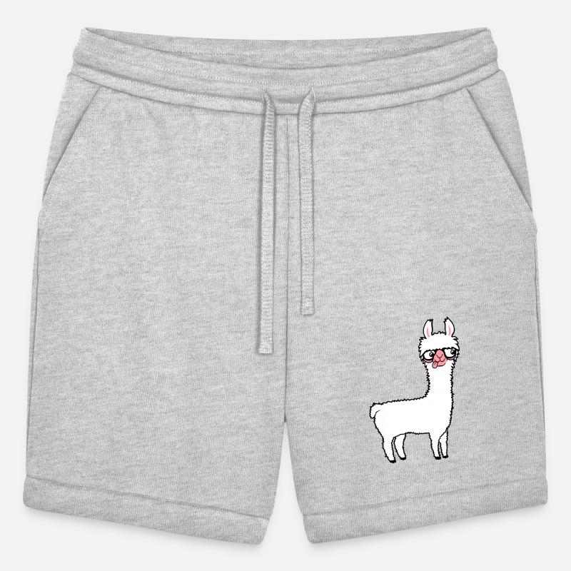 Llama Nerd Geek Horn-Rimmed Glasses Smart Funny