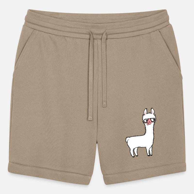 Llama Nerd Geek Horn-Rimmed Glasses Smart Funny