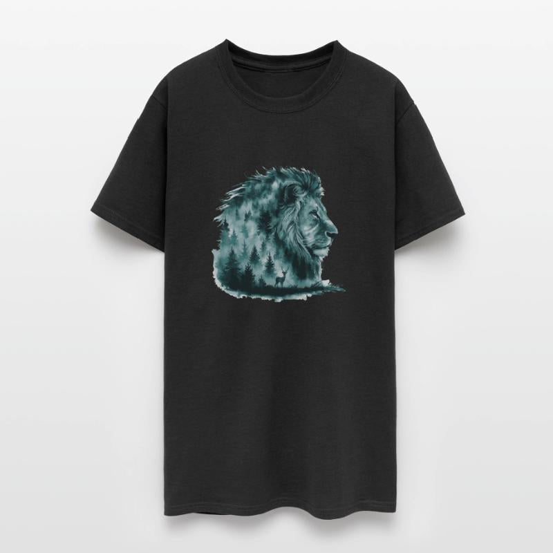 Majestic Lion in the Forest - Nature and Wildlife