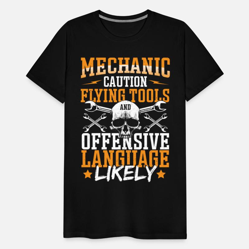 Mechanic Flying Tools And Offensive Language Car