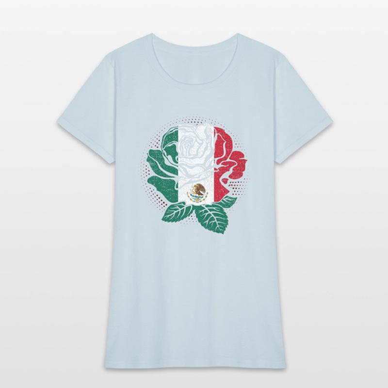 Mexico Rose Flower Mexico Flag Mexican