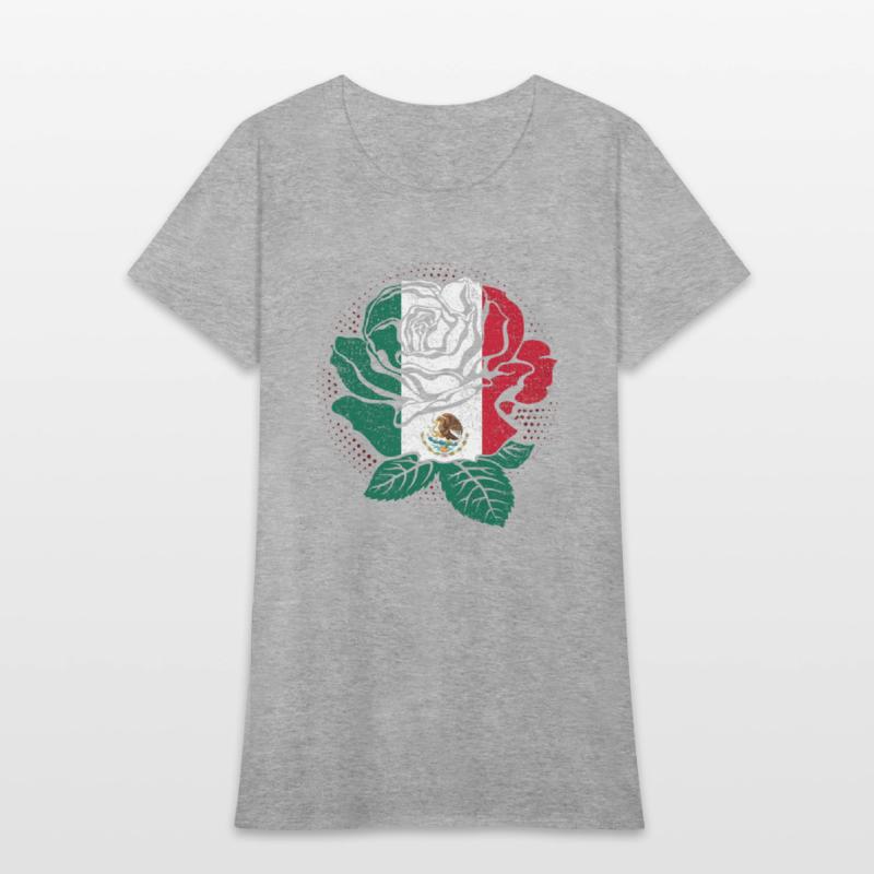 Mexico Rose Flower Mexico Flag Mexican