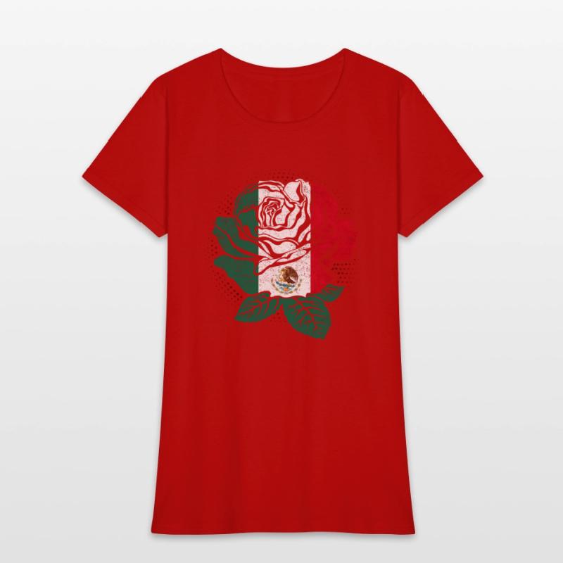 Mexico Rose Flower Mexico Flag Mexican