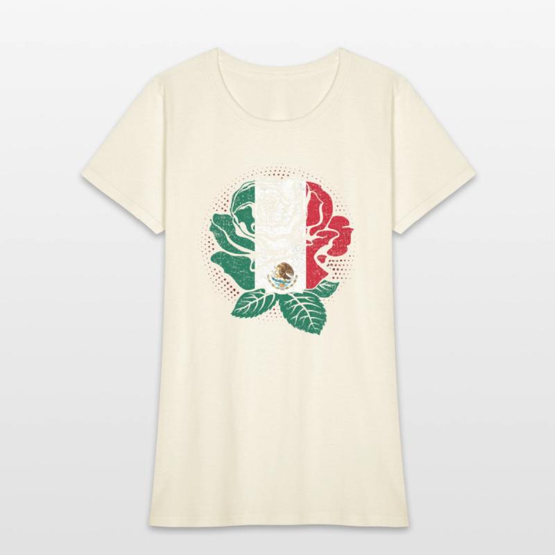 Mexico Rose Flower Mexico Flag Mexican