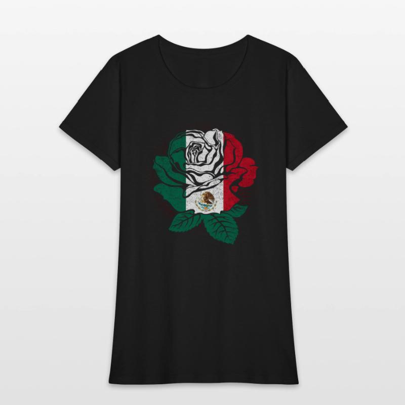 Mexico Rose Flower Mexico Flag Mexican