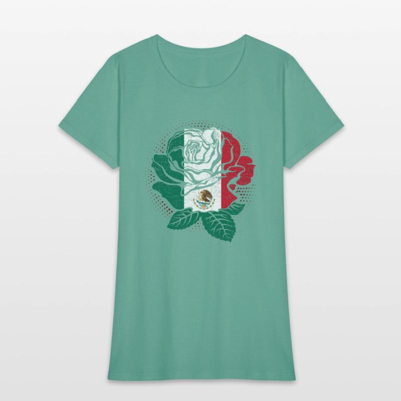 Mexico Rose Flower Mexico Flag Mexican
