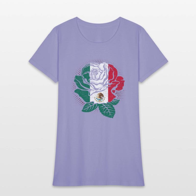 Mexico Rose Flower Mexico Flag Mexican
