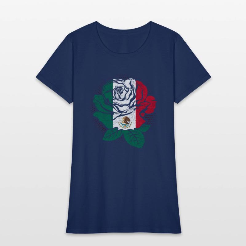 Mexico Rose Flower Mexico Flag Mexican
