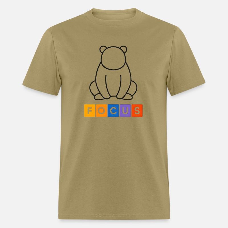 Minimal Panda Line Art with Colorful Focus Text