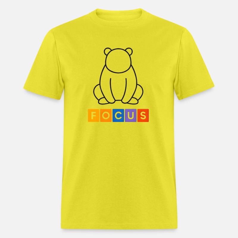 Minimal Panda Line Art with Colorful Focus Text