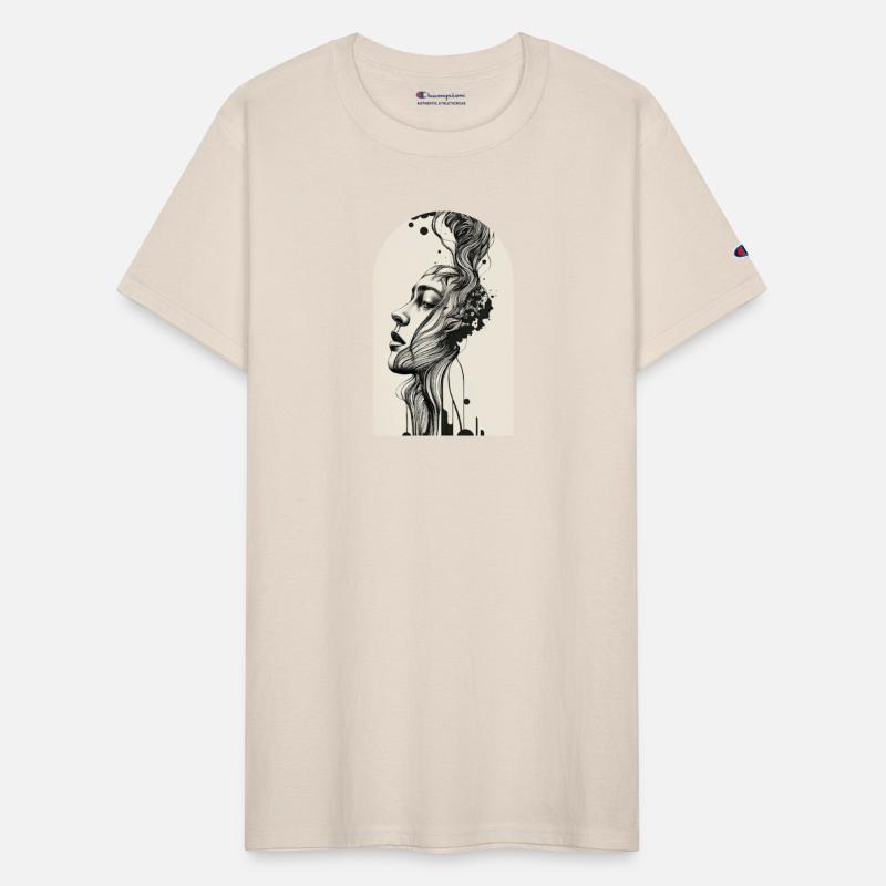 minimalistic ink drawing style