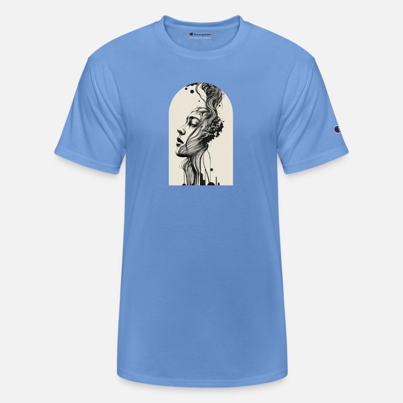 minimalistic ink drawing style