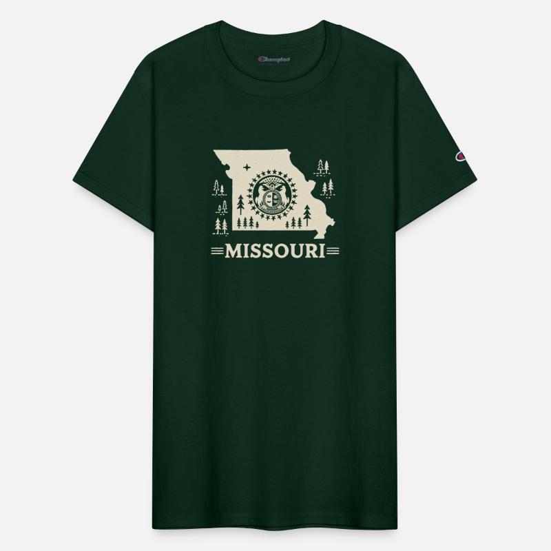 Missouri Vintage State Outline