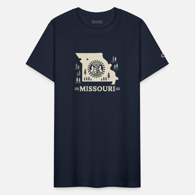 Missouri Vintage State Outline