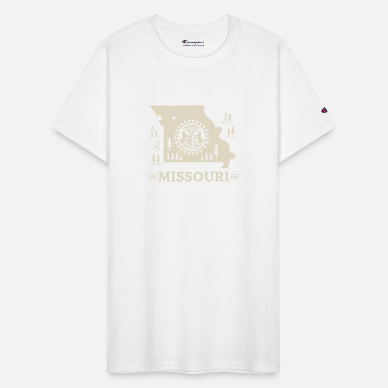 Missouri Vintage State Outline