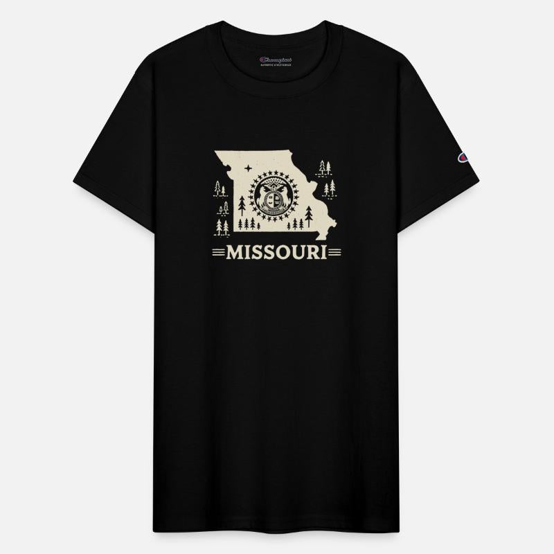 Missouri Vintage State Outline