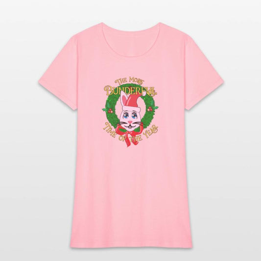 Most BUNderful Time of the Year Santa Hat Bunny