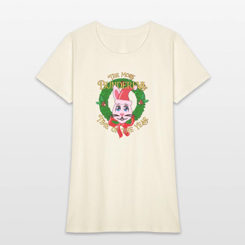 Most BUNderful Time of the Year Santa Hat Bunny