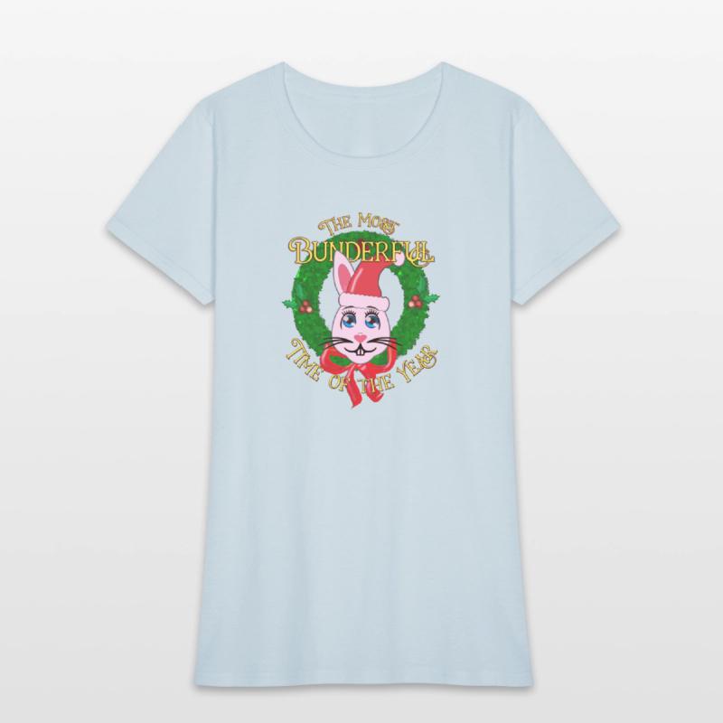 Most BUNderful Time of the Year Santa Hat Bunny