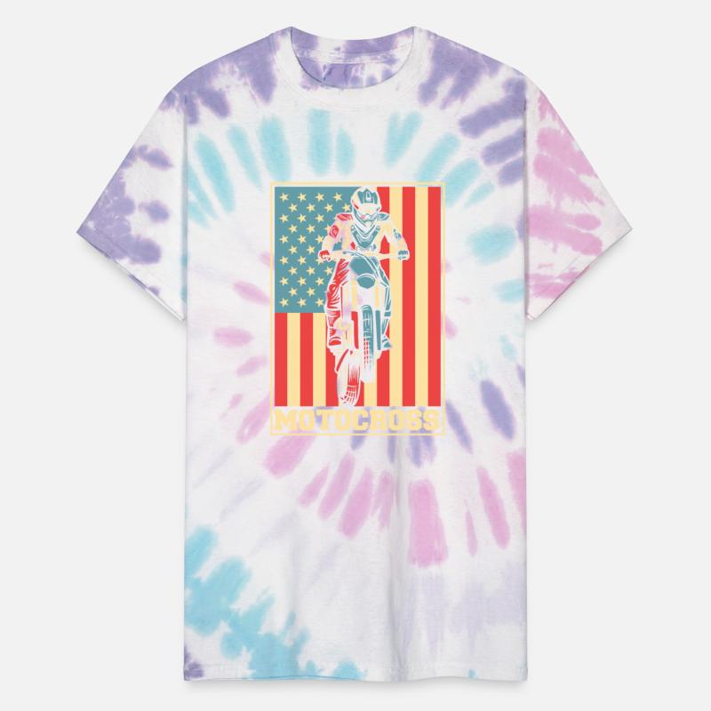 Motocross American Flag Supermoto Motorcycle