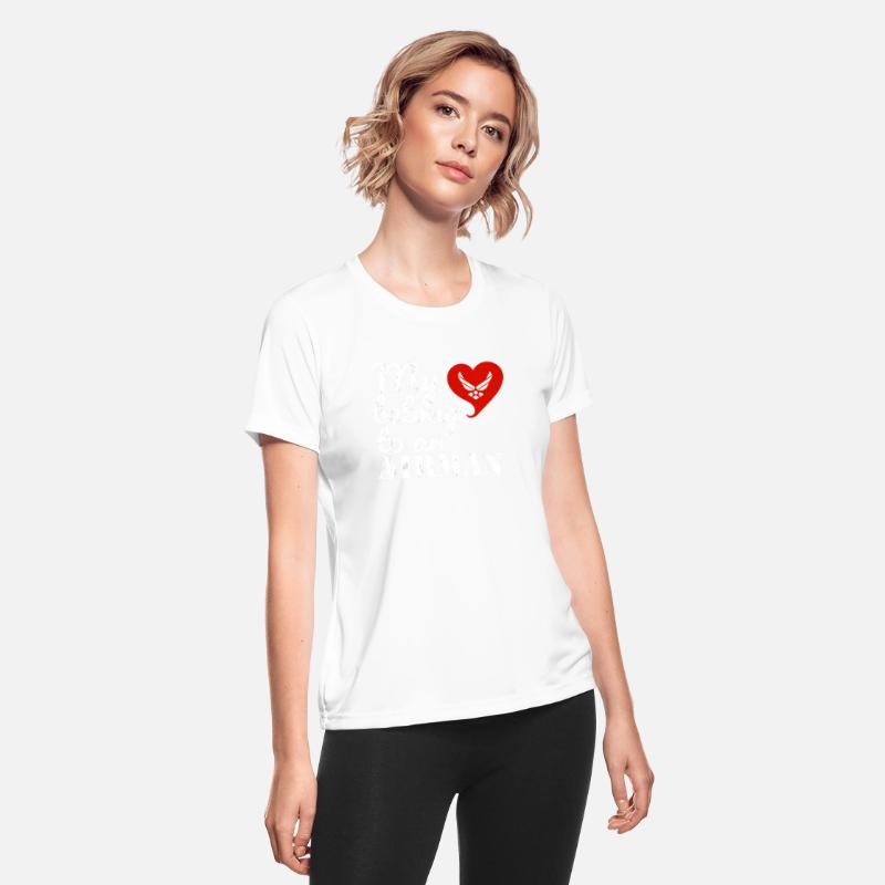 My Heart Belongs to an Airman T Shirt