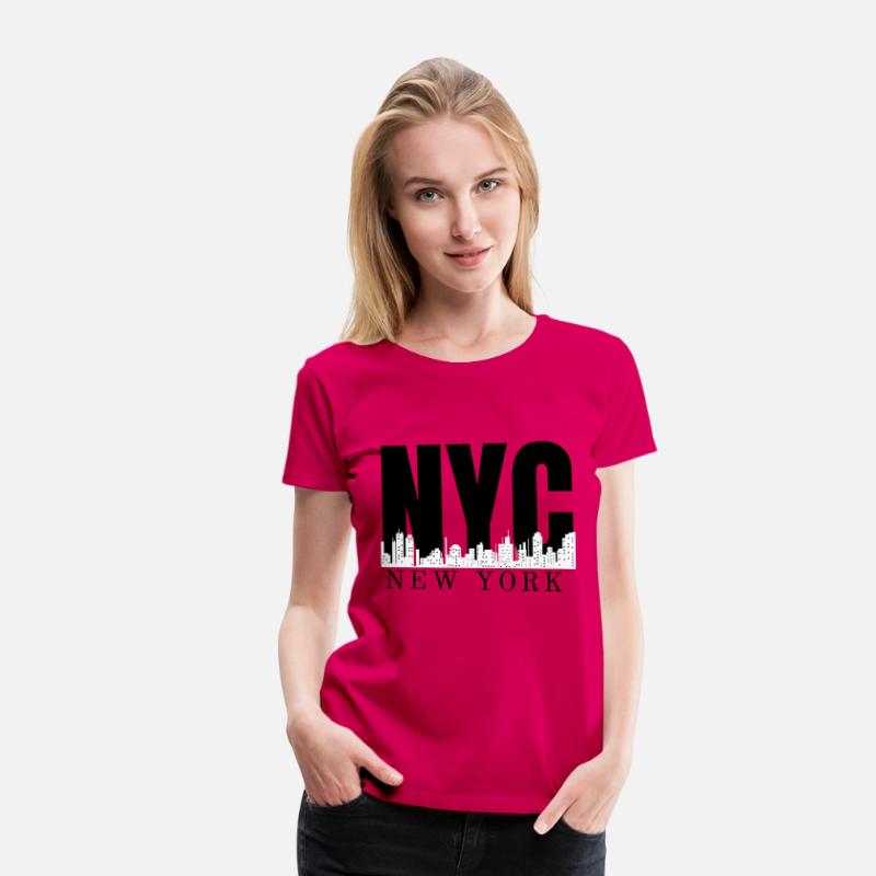 New York City Skyline Retro Style Urban