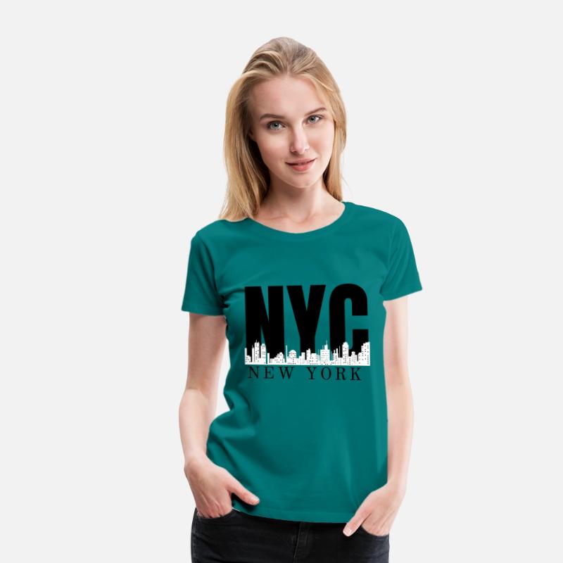 New York City Skyline Retro Style Urban