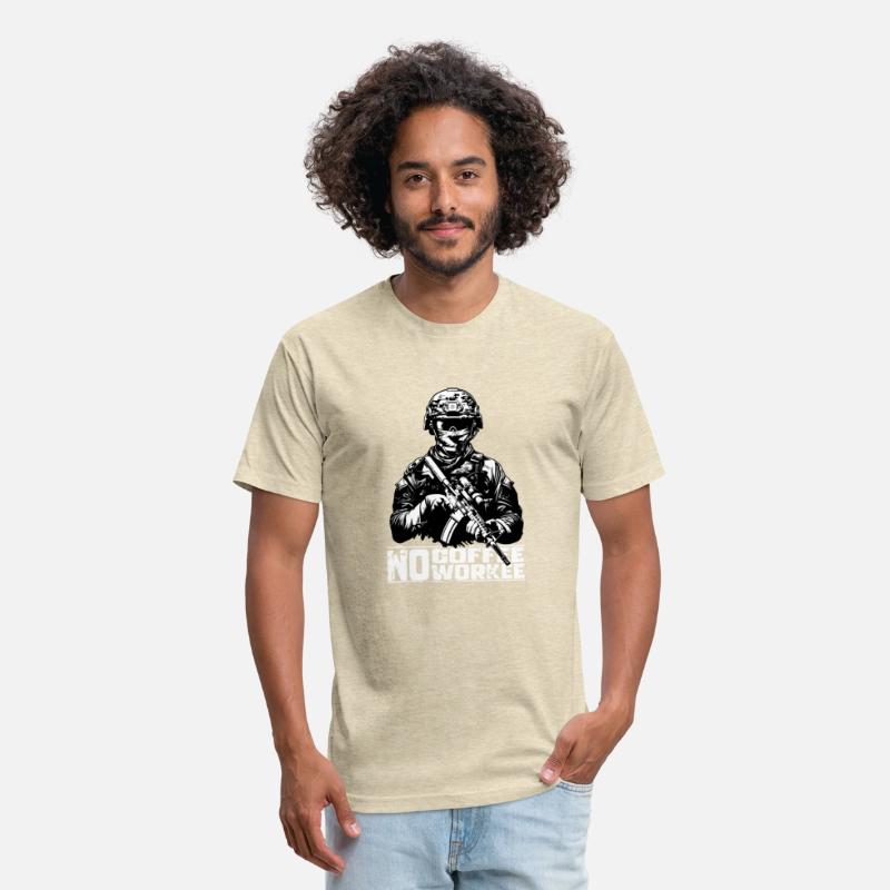 no coffee no workee - Soldier Military - caffeine