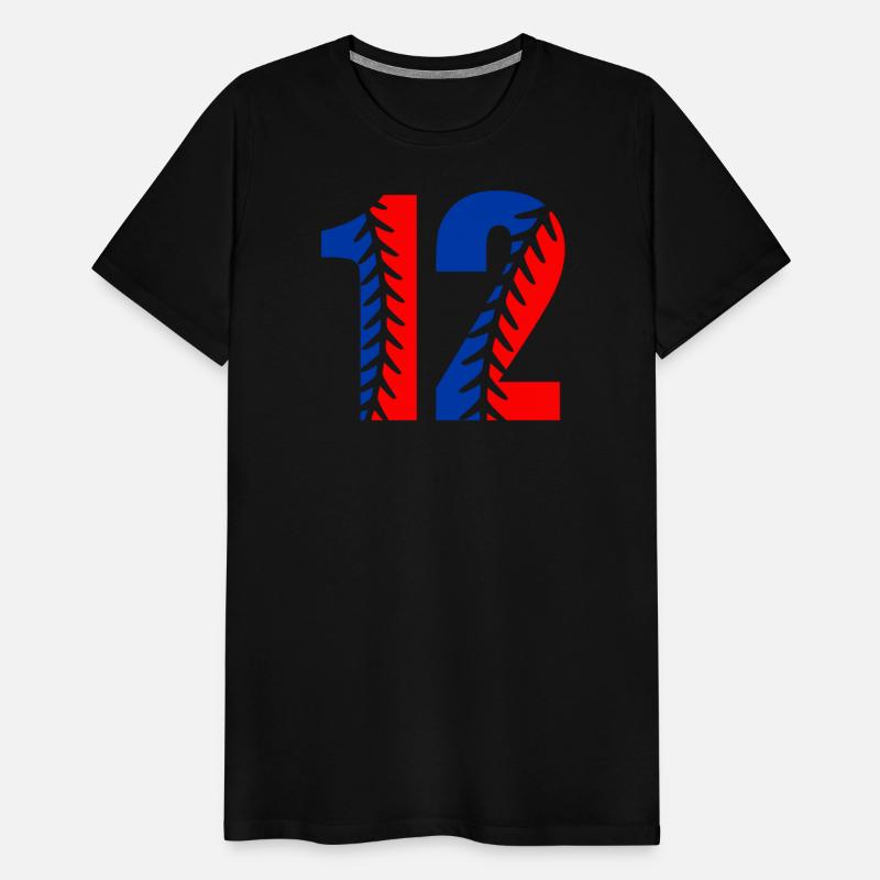 Number 12 Baseball 12th Birthday 12 Years Old