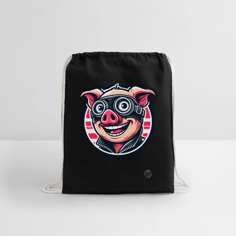 Old School Biker Pig