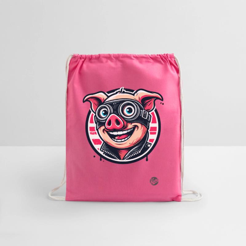 Old School Biker Pig