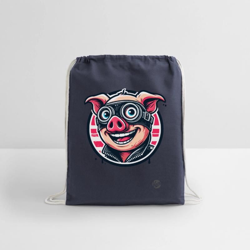 Old School Biker Pig